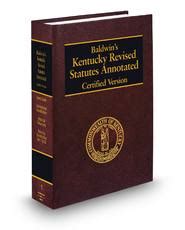 Kentucky Revised Statutes. . Kentucky revised statutes